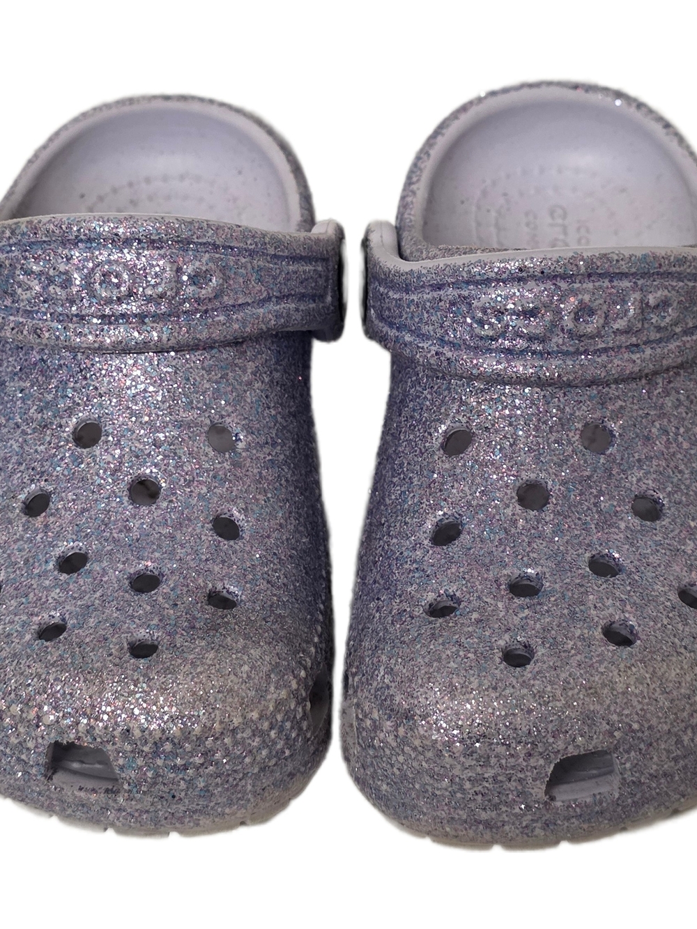 Crocs Toddler Girl Classic Glitter Clog - Purple